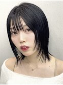 ハイライトカラーミルクティーベージュレイヤーカット
