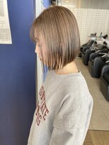 コワファースト 大分(COIFF1RST) 大人可愛いショートボブ白髪ぼかし20代30代40代/大分