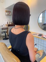 ソフト(soft) 大人ボブカシスピンク切りっぱなしボブ20代30代40代