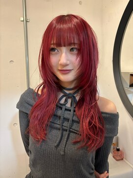 ピア ヤクイン(Pia Yakuin) 盛れるレイヤーカット/ハッシュカット/cherryredcolor