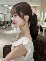 フォルテ 草薙店&nbsp;ココアブラウン　小顔に見える顔周りカット