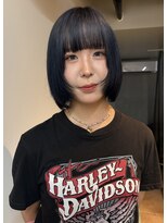 ヨハク 大阪梅田中崎町(yohaku)&nbsp;【MIHO】ブルーブラック+ボブレイヤー