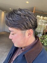 マシェリ バイ ハセ(ma cherie by HASE) メンズパーマ×ハイライト