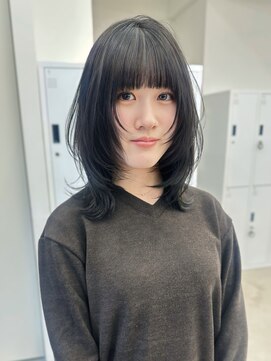 サンド 大阪梅田(sand) ココアベージュ/オリーブグレー/小顔/大阪/梅田/レイヤーカット