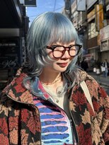 フェイス 石川町 (FACE)&nbsp;透明感ブルー×ウルフレイヤーで個性派おしゃれに