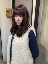 ザ パス(the path)&nbsp;ワインレッド/レイヤーカット/顔まわりカット