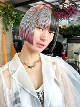 アルバム 渋谷パルコ(ALBUM) ワンレン透明感カラー小顔オリーブカラー_F20346