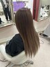 【ショートの方必見!憧れのロングヘアに】シールエクステ100本¥19,900