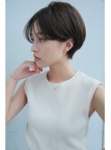 大人かわいい耳かけショート