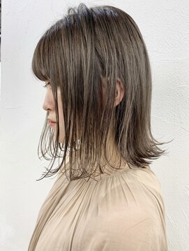 キラ 原宿 表参道(KILLA) ダブルカラー切りっぱなしボブイルミナカラー髪質改善韓国ヘア