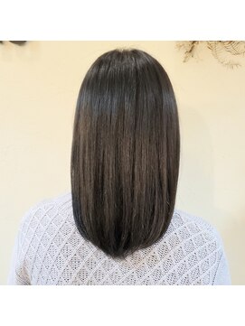 ネオリーブチノ 登戸店(Neolive cino) 黒髪　ナチュナルに仕上がる縮毛矯正　髪質改善