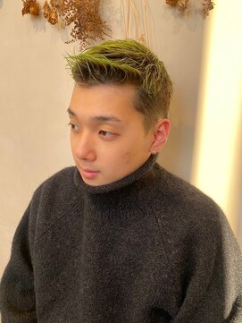 シャンプーボーイ セントラル 博多(SHAMPOO BOY central) メンズライムカラー