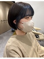 ロンドプロフィール 浦和(Lond profil)&nbsp;中川陽南子【フェイスフレイミングインナーカラーネイビーブルー