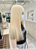 抜きっぱなしブロンド/ブロンドヘア/ホワイトブロンド