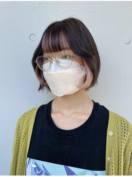 カリーナコークス 原宿 渋谷(Carina COKETH) ピンク/インナーカラー/ダブルカラー/レイヤーカット/オージュア