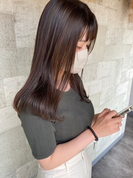 ミルヘアデザイン(mil hair design) ミルクティーベージュダブルカラーインナーカラーハイライト