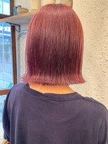 マジコ 下北沢本店(Magico) 切りっぱなしボブ/ダブルカラー/コットンピンク/髪質改善/下北沢