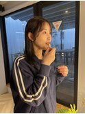 20代30代40代艶感ストレートアッシュグレージュ透明感ロング