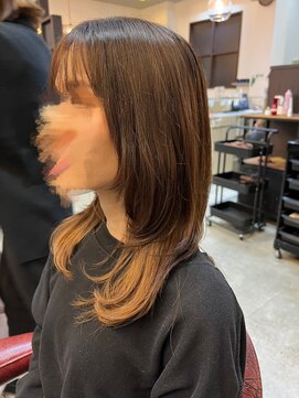 ミーテ(mi:te) インナーカラー×ハイレイヤー