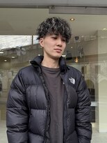 タイドヘアー 高槻2号店(TIDE HAIR)&nbsp;ホワイトメッシュツイストスパイラルパーマ