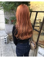 ニコアヘアデザイン(Nicoa hair design)&nbsp;オレンジカラー