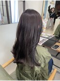 地毛のような柔らかさ、透明感を残したトーンダウン