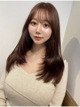 パルス ヨコハマ(PULSE yokohama) ミディアムレイヤーカット内巻き顔まわりレイヤーカット