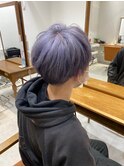 メンズマッシュブリーチカラーブロンドカラーハイライトカラー