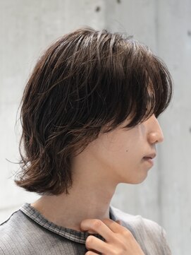 フィフスパーク(fifth PARK) 渋谷メンズミディアムメンズボブウルフ緩めスパイラルパーマ