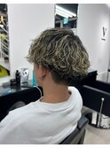 カット×ハイライト×波巻き