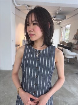 サークル(CIRCLES) デジタルパーマ×ネイビーブラウン