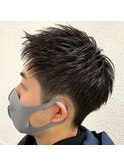 ツーブロックショート