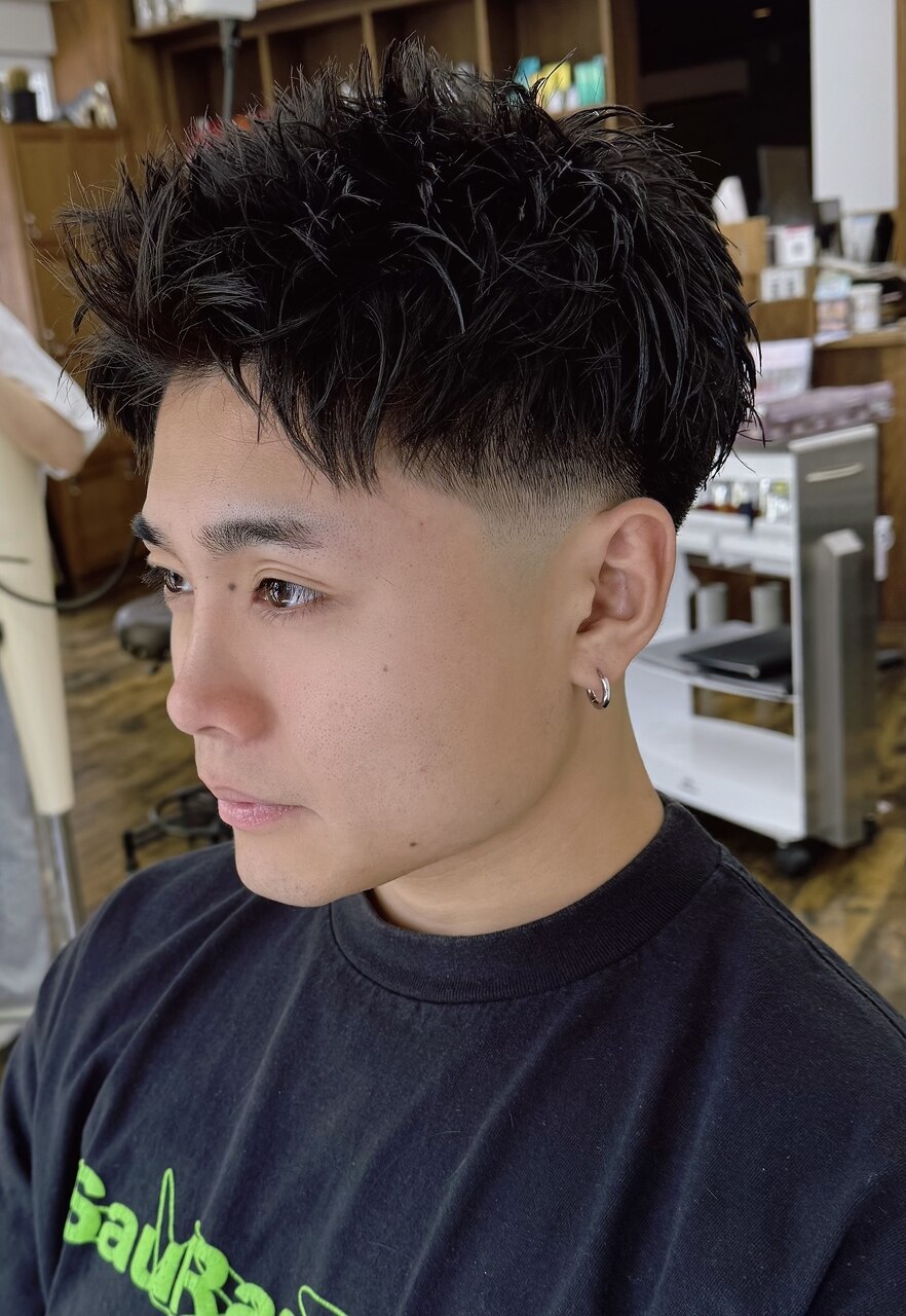 メンズ限定！メンズカット+炭酸ヘッドスパ（眉メンテ込み）￥8250→￥6050