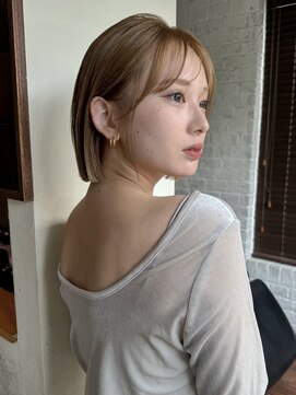 ガーデン 渋谷(GARDEN) イメチェン美髪小顔似合わせカットサイドバング外ハネボブカット