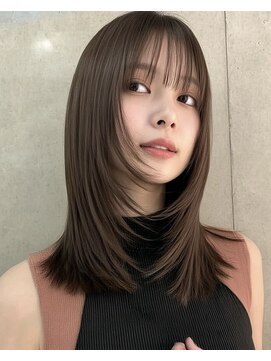 hum 立川【ハム】髪質改善・酸性ストレート・縮毛矯正 ココアベージュ/オリーブグレー/小顔/黒髪[立川/髪質改善]