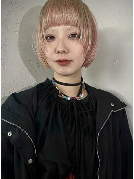 アルテペロ(arte pelo) 【arte pelo】ペールピンクボブ/顔まわりレイヤー