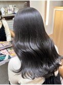 透明感グレージュカラー×ゆるウェーブ