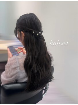 エレノア 自由が丘店(Eleanor) ハーフアップのお呼ばれセット