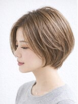 アルー ヘアーデザイン 中山寺店(aluu hair design)&nbsp;小顔ひし形ショートボブ
