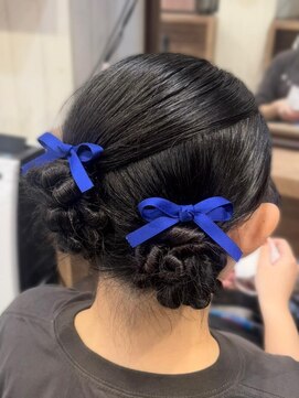 ヘアセット アリエス 新宿駅前店(aries) ツインお団子