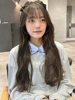ラミエバイメルト 下北沢(lamie by melt) ブリーチなしダブルカラーオリーブベージュ顔周り小顔レイヤー