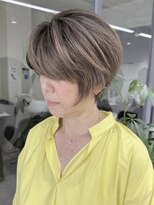 hair salon Heir【4月19日NEW OPEN（予定）】&nbsp;ペタンコ解消◎ふんわり白髪ぼかしショート