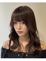 ヘアーメイク ロン(Ron)&nbsp;青木/大人可愛いゆるふわレイヤー/チョコレートブラウン/長野