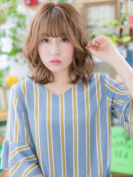 カバーヘア ブリス 戸田公園西口店(COVER HAIR bliss) *bliss戸田公園*やわらか質感＆外国人風カラー☆ラブふわミディa