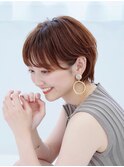 丸みショート/小顔ショート/白澤