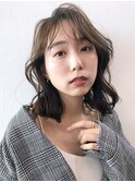 ニュアンス巻き_カーキグレージュマッシュショート_38100