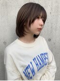 黒髪/クラゲヘアー/オリーブグレー/小顔/ココアベージュ