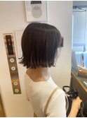 切りっぱなしボブ/ショコラブラウン