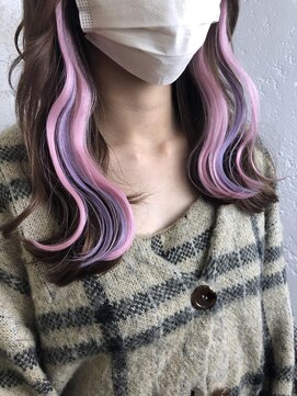 プライズ アイリス 池袋東口店(prize Iris) エクステ/インナーカラー/ピンク/ラベンダーカラー