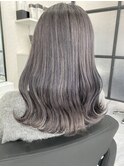 ☆lamchele☆シルバーグレー×ブリーチカラー